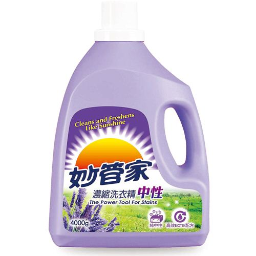 【妙管家】中性 濃縮洗衣精 4000g